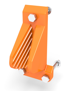 Bracket plastic f/play rope dia 10–20 mm cotton cpl